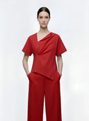 AWEN- Draped Boxy Top - AVYRES