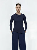 LINEA - Longsleeve Draped Top - AVYRES