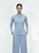 LINEA - Longsleeve Draped Top - AVYRES