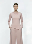 LINEA - Longsleeve Draped Top - AVYRES