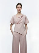 AWEN- Draped Boxy Top - AVYRES