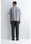 ARDEN TECH Double-Breasted Short Sleeve Shirt