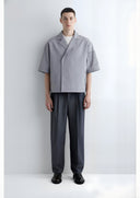 ARDEN TECH Double-Breasted Short Sleeve Shirt