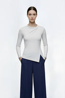 LINEA - Longsleeve Draped Top - AVYRES