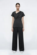 DRAPÉ - Draped Fitted T-Shirt - AVYRES